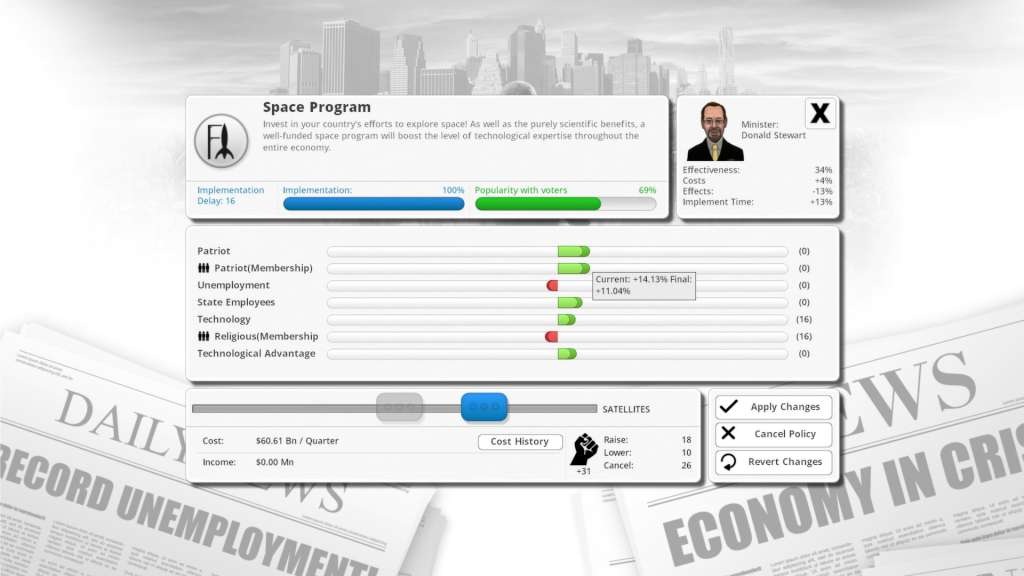Democracy 3 GOG CD Key - Screenshot 6