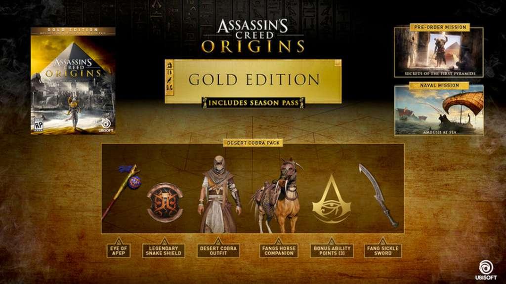 Assassin's Creed: Origins Gold Edition US Ubisoft Connect CD Key thumbnail 2