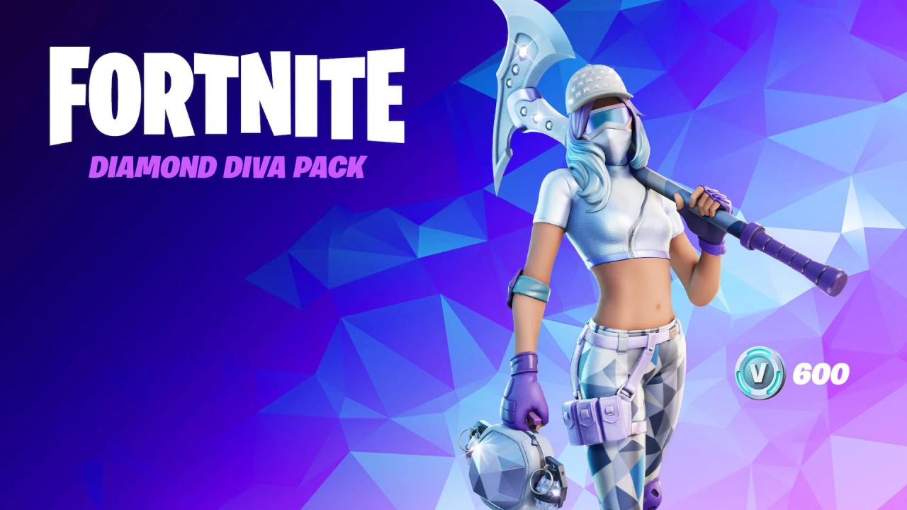 Fortnite - The Diamond Diva Pack DLC ZA XBOX One / Xbox Series X|S Clé thumbnail 2