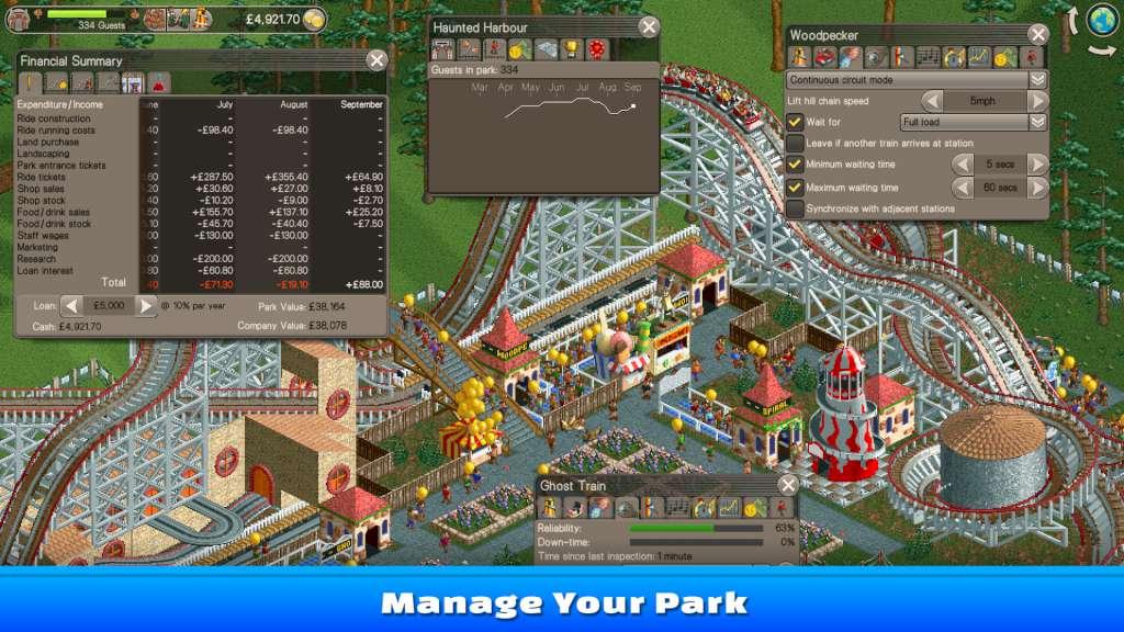 RollerCoaster Tycoon Classic GOG PC CD Key thumbnail 2