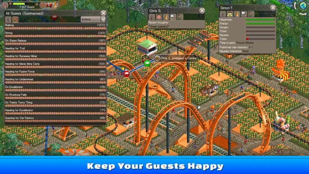 RollerCoaster Tycoon Classic GOG PC CD Key thumbnail 3