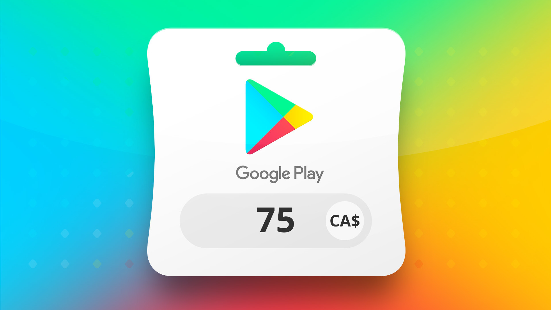 Google Play CAD 75 Gift Card CA thumbnail 2