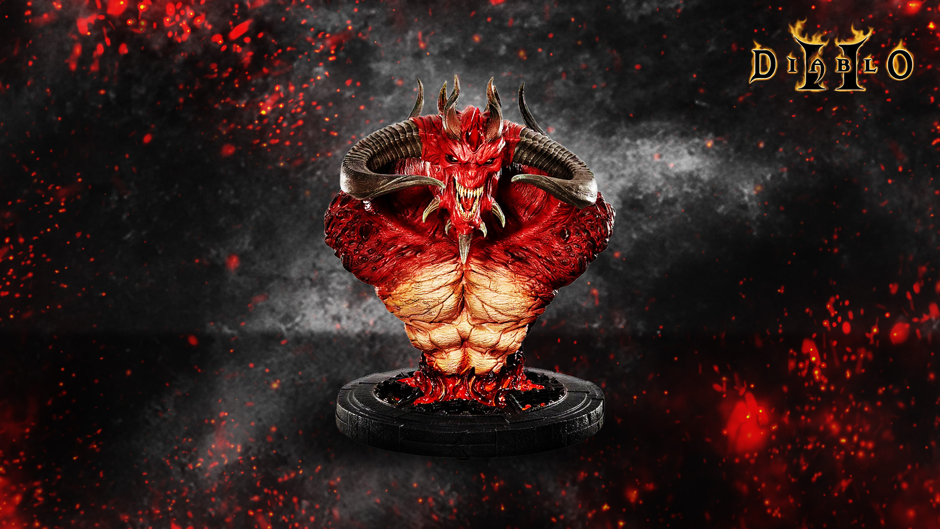 Diablo II - The Lord of Terror Bust 20th Anniversary Statue EU Prismyx Voucher thumbnail 2