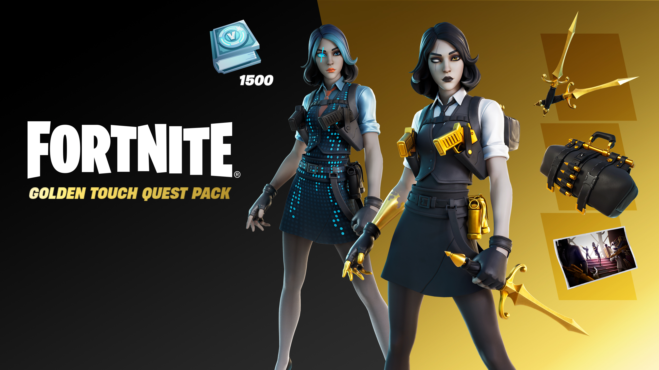 Fortnite - Golden Touch Quest Pack DLC AR XBOX One / XBOX Series X|S CD Key thumbnail 2