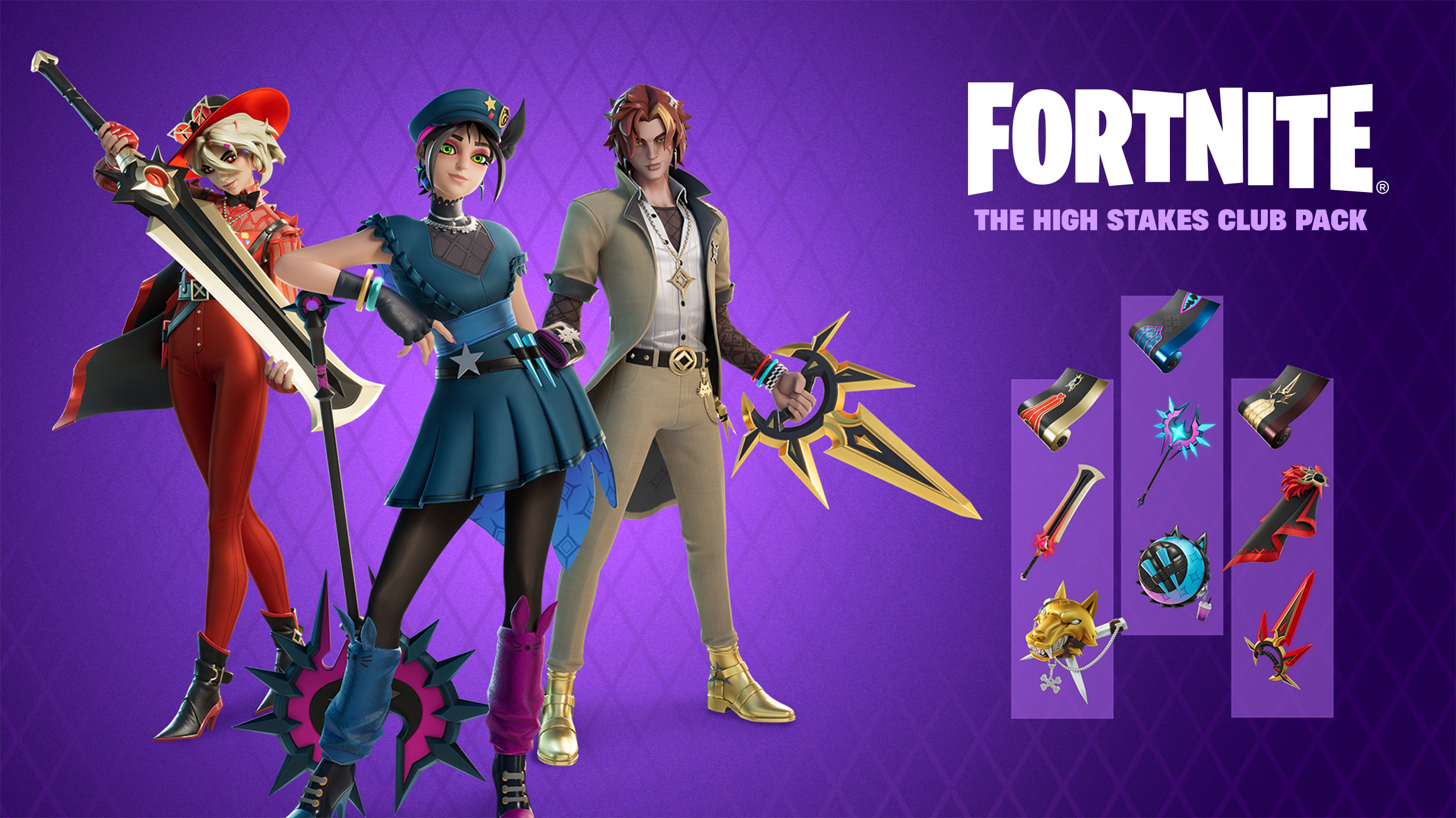 Fortnite - The High Stakes Club Pack DLC US XBOX One / Xbox Series X|S CD Key thumbnail 2