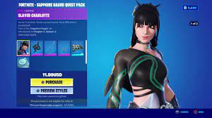 Fortnite - Sapphire Hagiri Quest Pack DLC AR XBOX One / Xbox Series X|S CD Key thumbnail 5