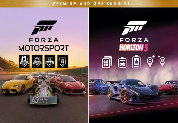 Forza Motorsport and Forza Horizon 5 Premium Editions Bundle PC Windows 10 Account