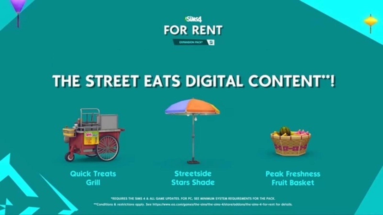 The Sims 4 - For Rent: Street Eats Digital Content DLC EA App CD Key thumbnail 2