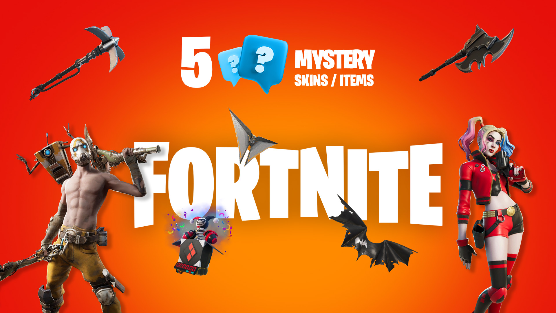 5 Mystery Fortnite Skins / Items PC Epic Games Clé thumbnail 2
