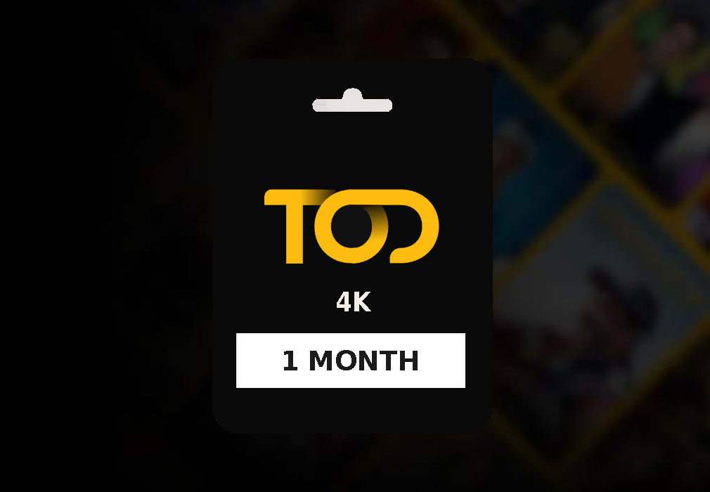 TOD TV 4K 1 Month Subscription Key KW