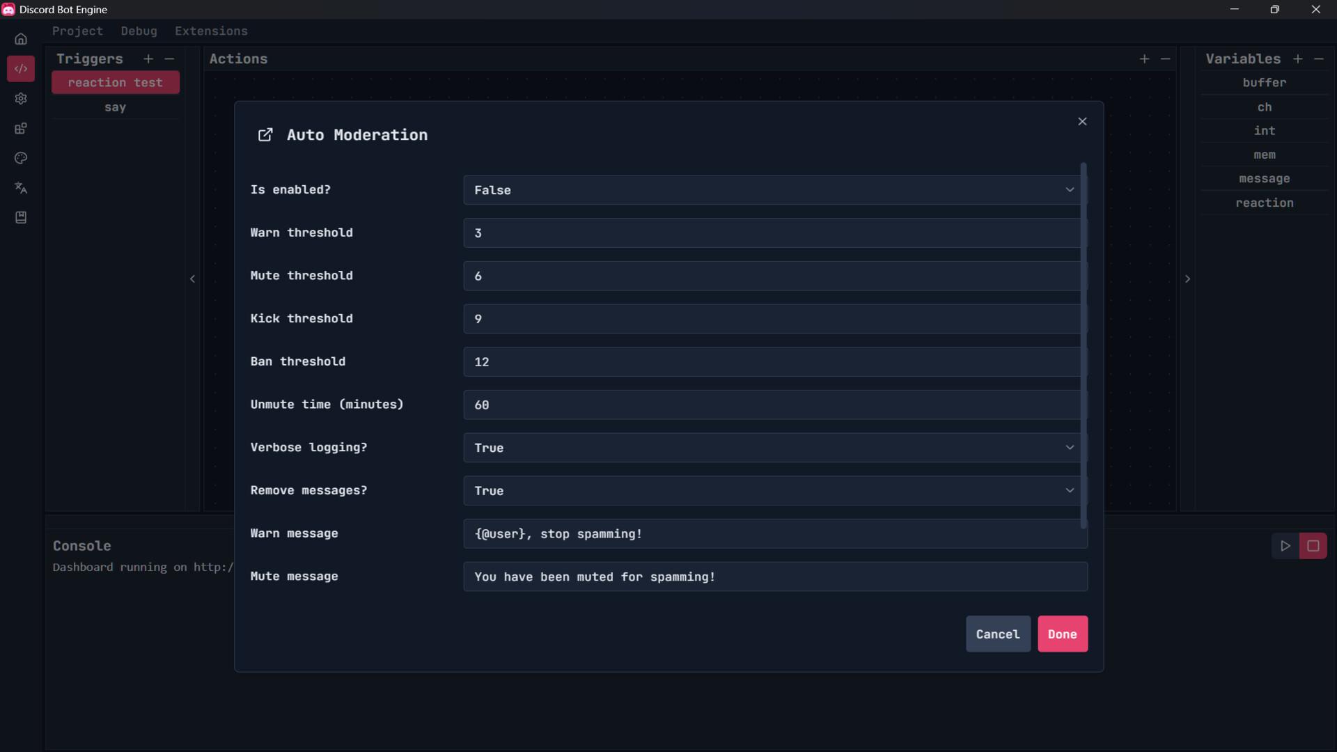 Discord Bot Engine PC Steam CD Key thumbnail 4