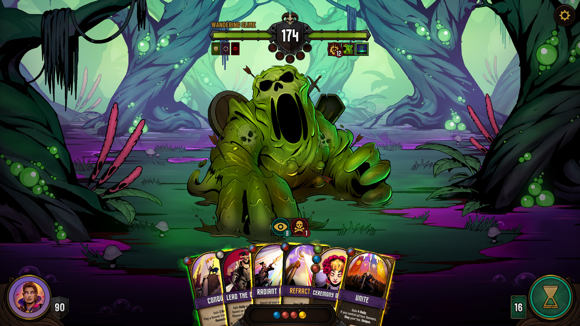 Dawncaster | The RPG Cardventure PC Steam CD Key thumbnail 4