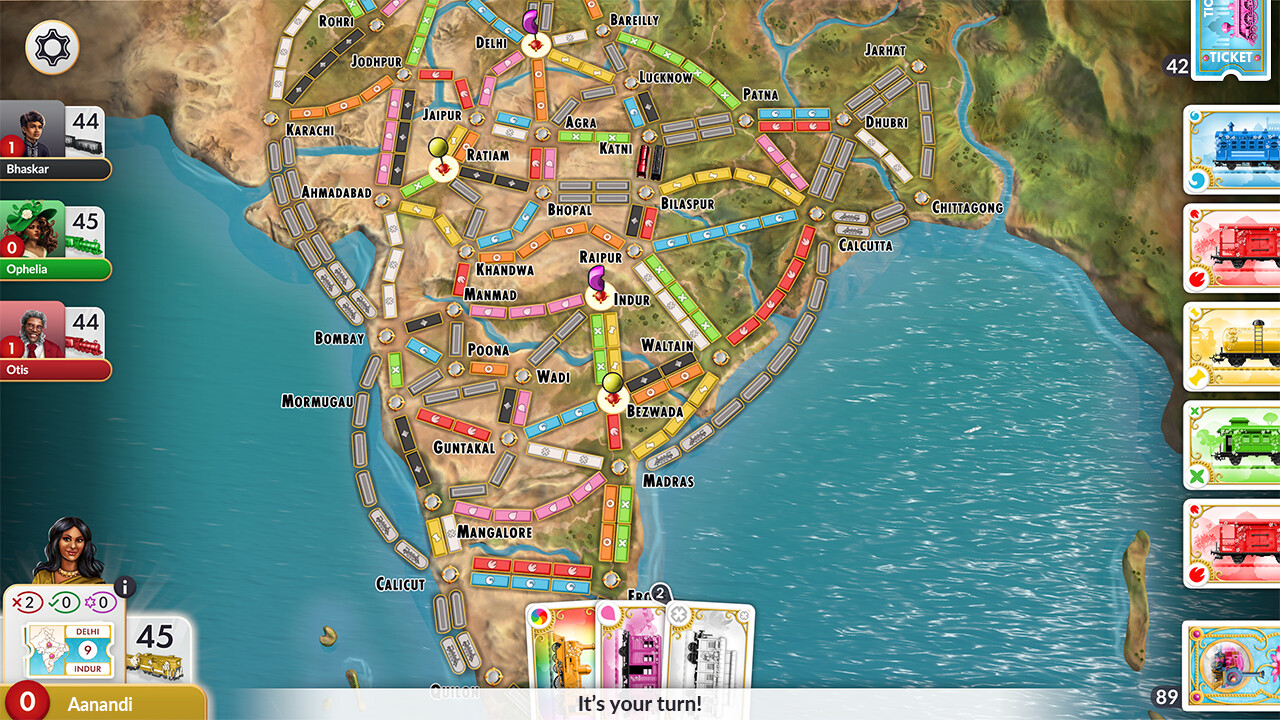 Ticket to Ride - India Expansion DLC PC Steam CD Key thumbnail 3