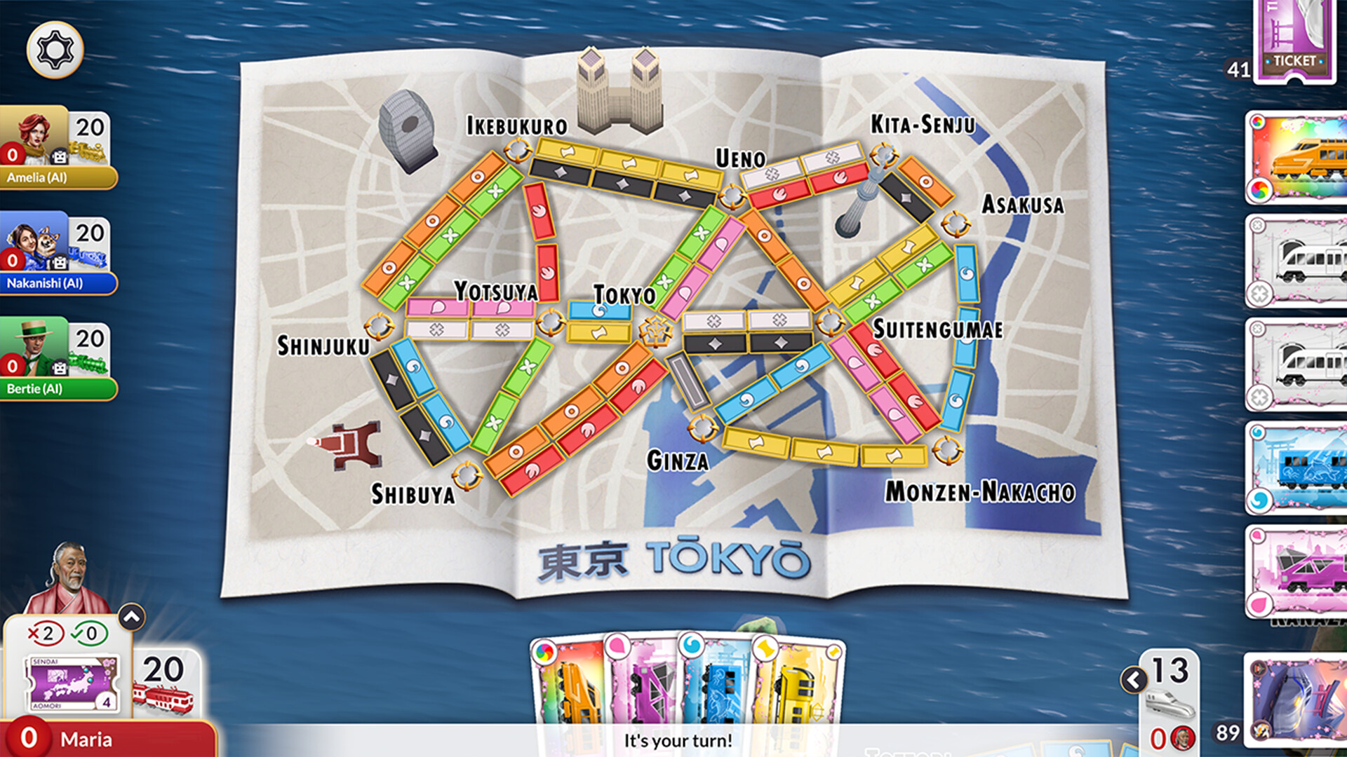 Ticket to Ride - Japan Expansion DLC PC Steam CD Key thumbnail 5