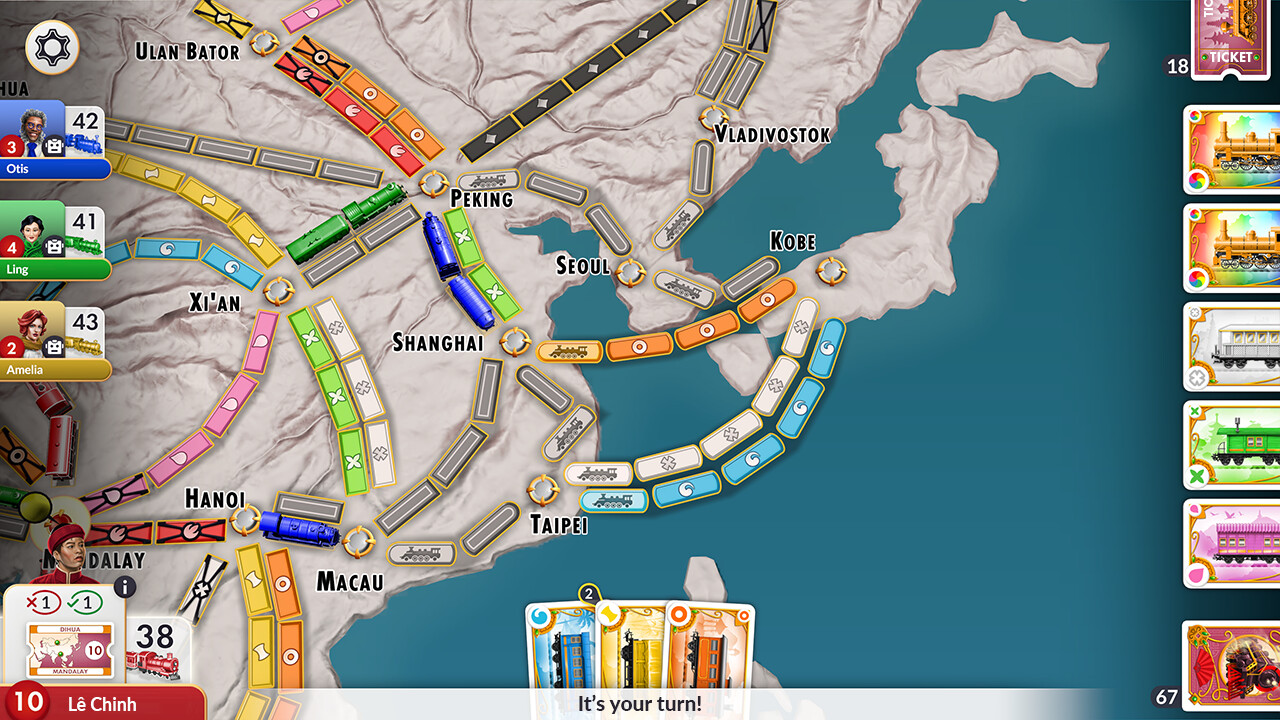Ticket to Ride - Legendary Asia Expansion DLC PC Steam CD Key thumbnail 3