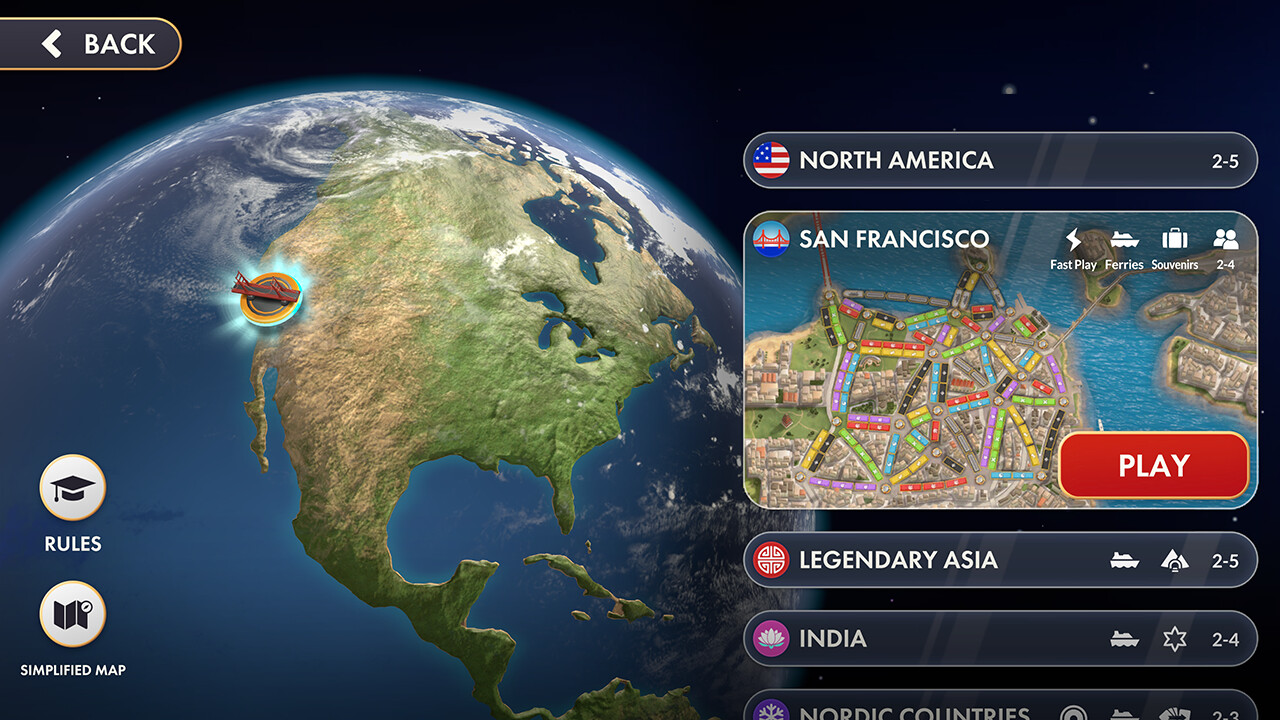 Ticket to Ride - San Francisco City Expansion DLC PC Steam CD Key thumbnail 2