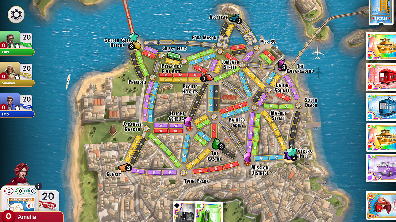 Ticket to Ride - San Francisco City Expansion DLC PC Steam CD Key thumbnail 6