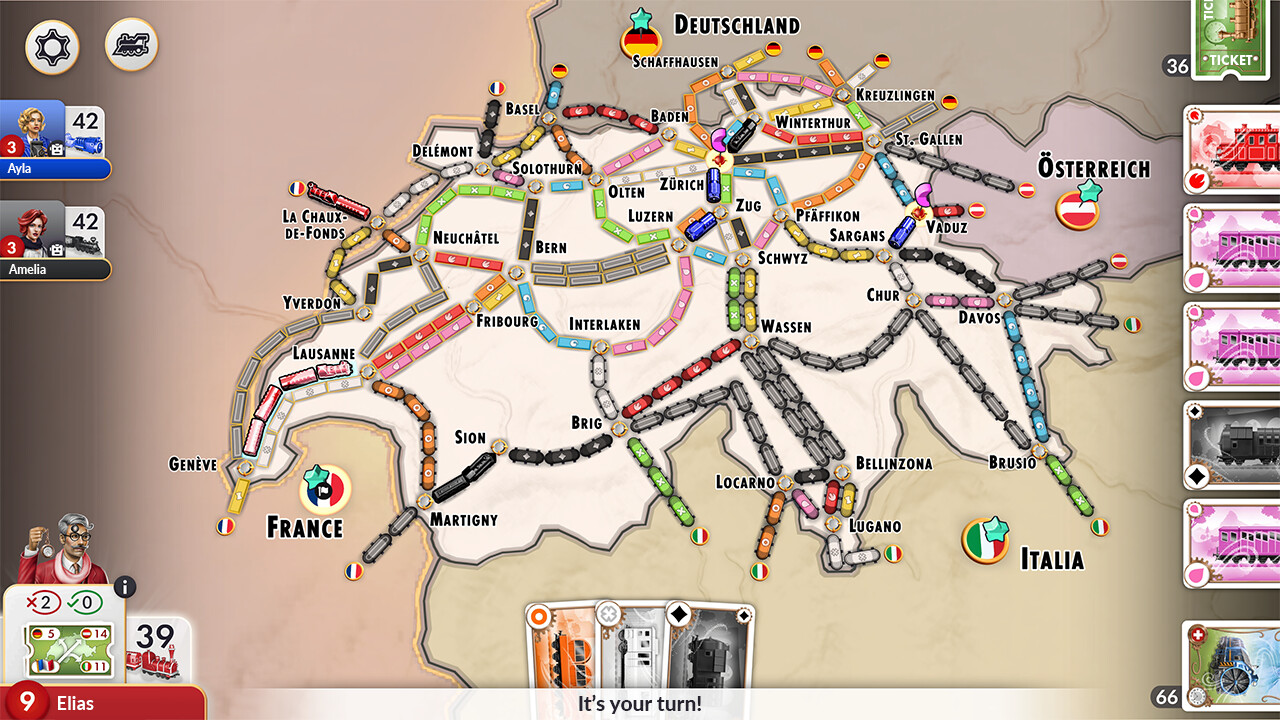 Ticket to Ride - Switzerland Expansion DLC PC Steam CD Key thumbnail 3