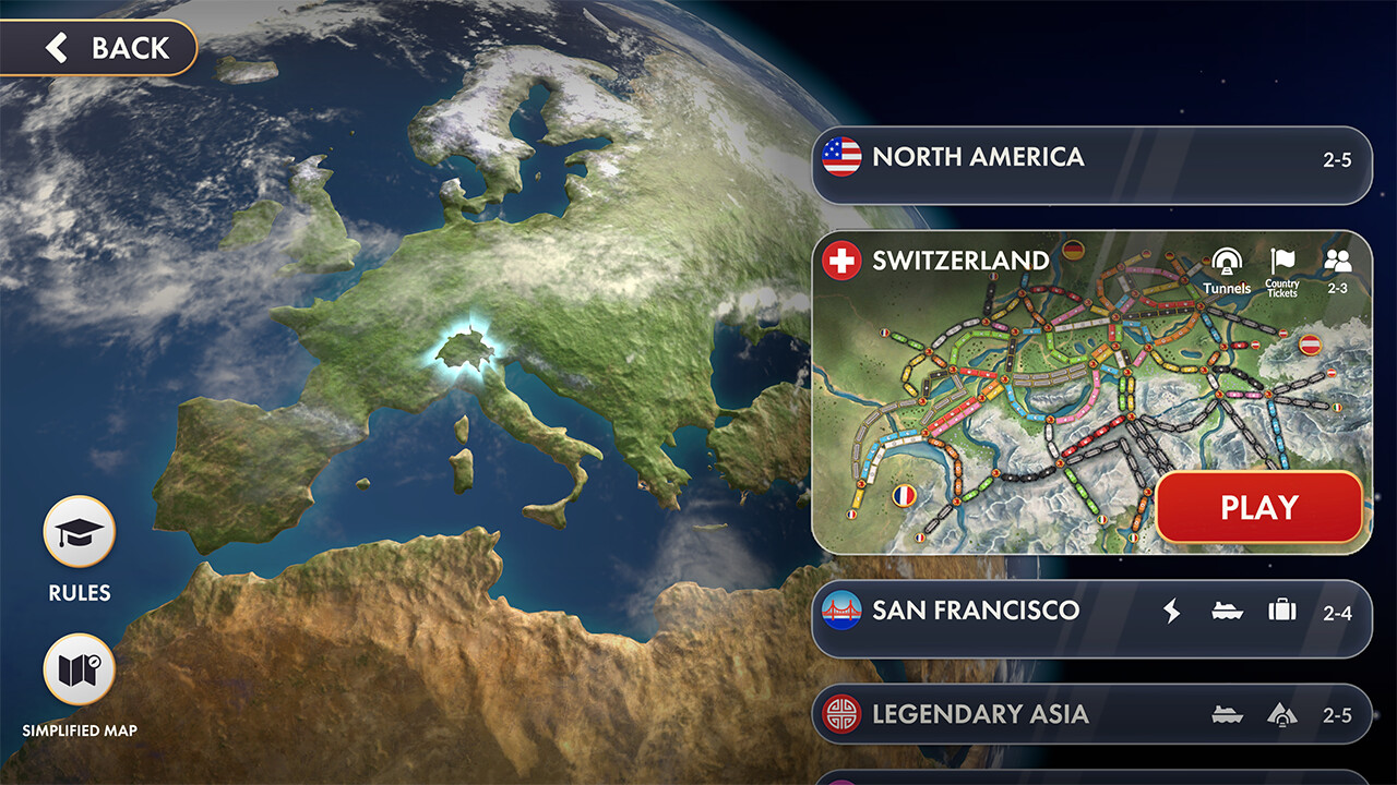 Ticket to Ride - Switzerland Expansion DLC PC Steam CD Key thumbnail 5