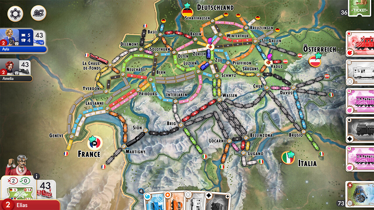 Ticket to Ride - Switzerland Expansion DLC PC Steam CD Key thumbnail 4